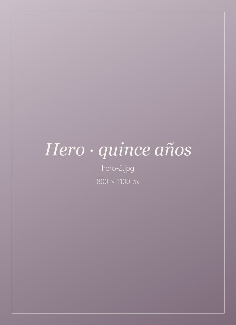 Fotografía de quince años